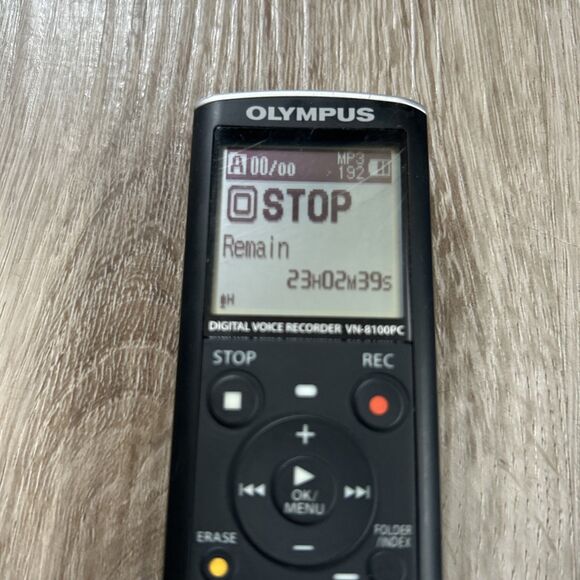 Olympus Digital Voice Recorder VN-8100PC w/ USB Cable Handheld Tested Working - Picture 2 of 8